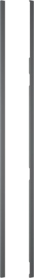 Комплект NEFF Z9302GLDY0 - гибкий дизайнерский комплект для бесшовной комбинации , 66,7 см, темно-черного цвета, для одной выдвижной стеклянной вытяжки и варочной панели