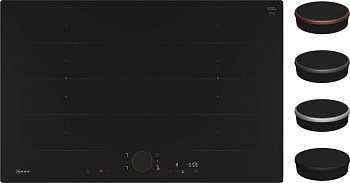 ИНДУКЦИОННОЕ ПОЛЕ NEFF T68PYY4C0 - N90, ЗАПОДЛИЦО, ГИБКАЯ ЗОНА, ПОВОРОТНАЯ ПЛОЩАДКА, ГАРАНТИЯ 7 ЛЕТ, 80 СМ